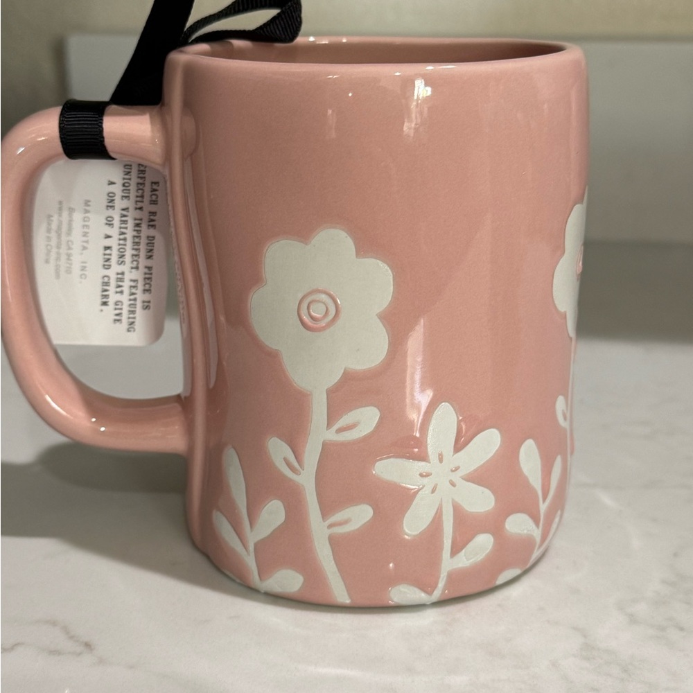 Rae Dunn Pink Floral Mug - Cup of Happy - Picture 2 of 6